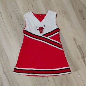 NBA Bulls Red and White Kids Dress